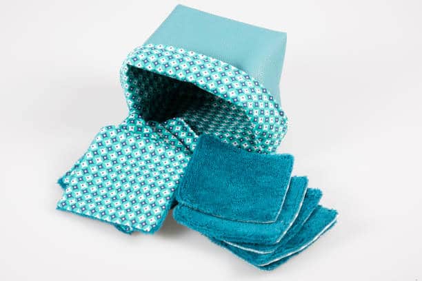 Tuto couture facile : Petit panier de rangement pour carrés de coton réutilisables 100% DIY