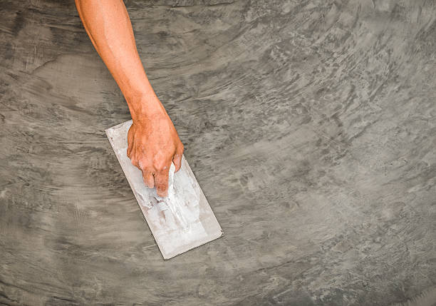 finition raclette sol beton ciré lavé coulé