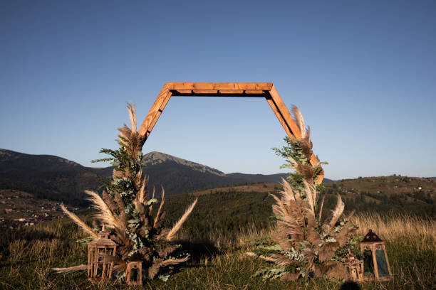 arc en bois pour mariage