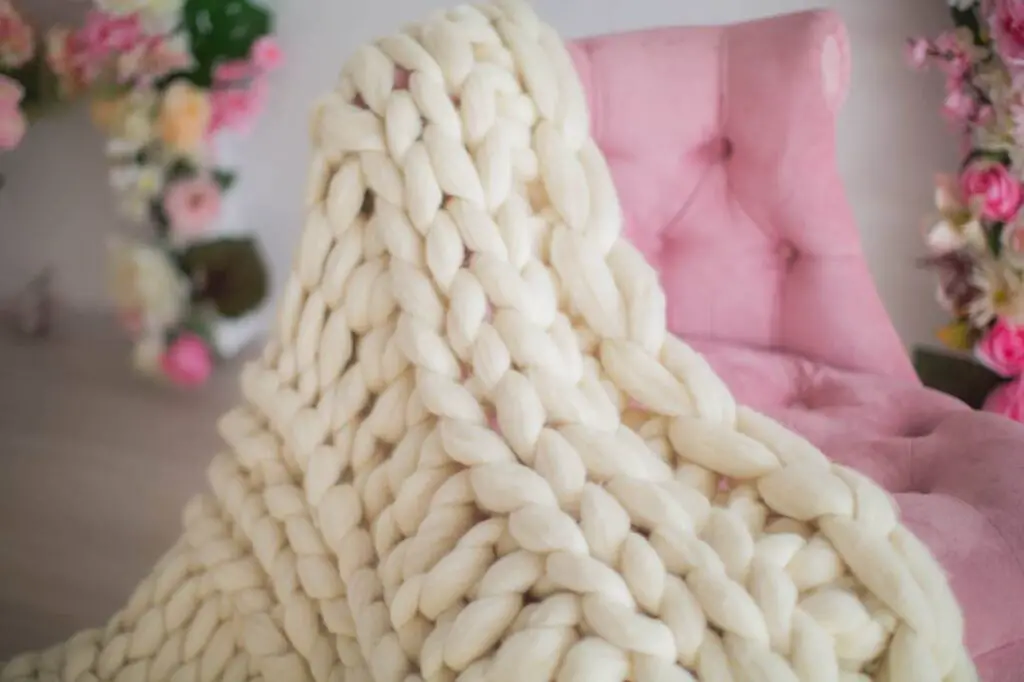 projet hiver tricoter plaid