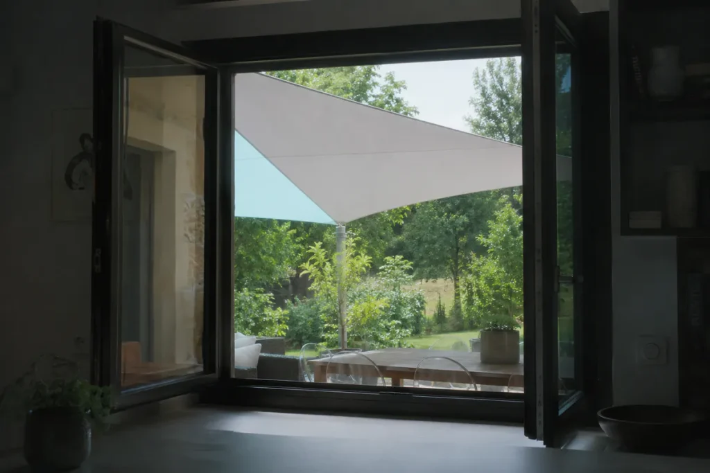 garder sa maison fraîche sans climatisation avec les volets mi-clos en été